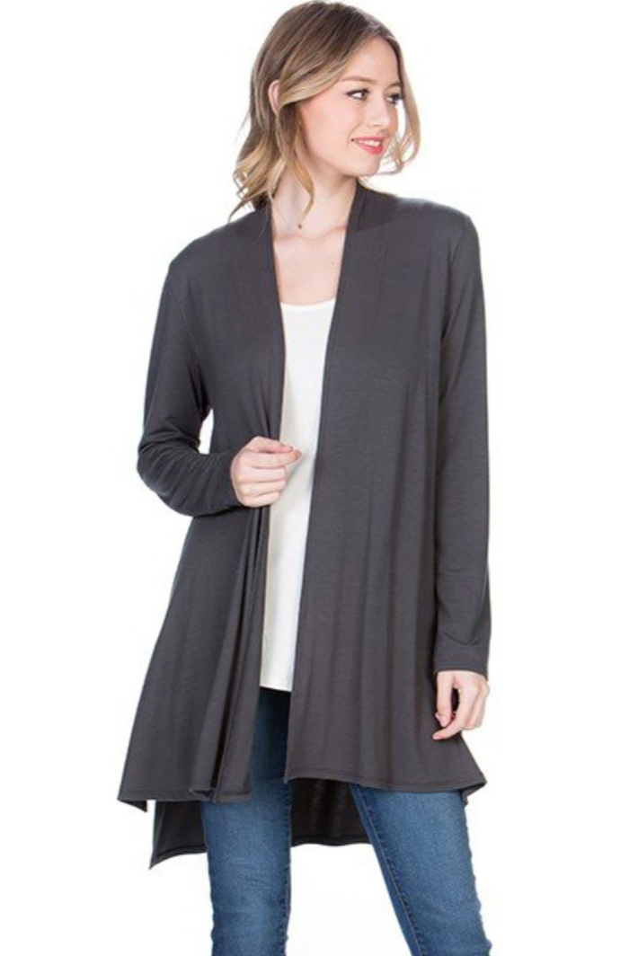 •CELINE• long sleeve high-low cardigan (USA)