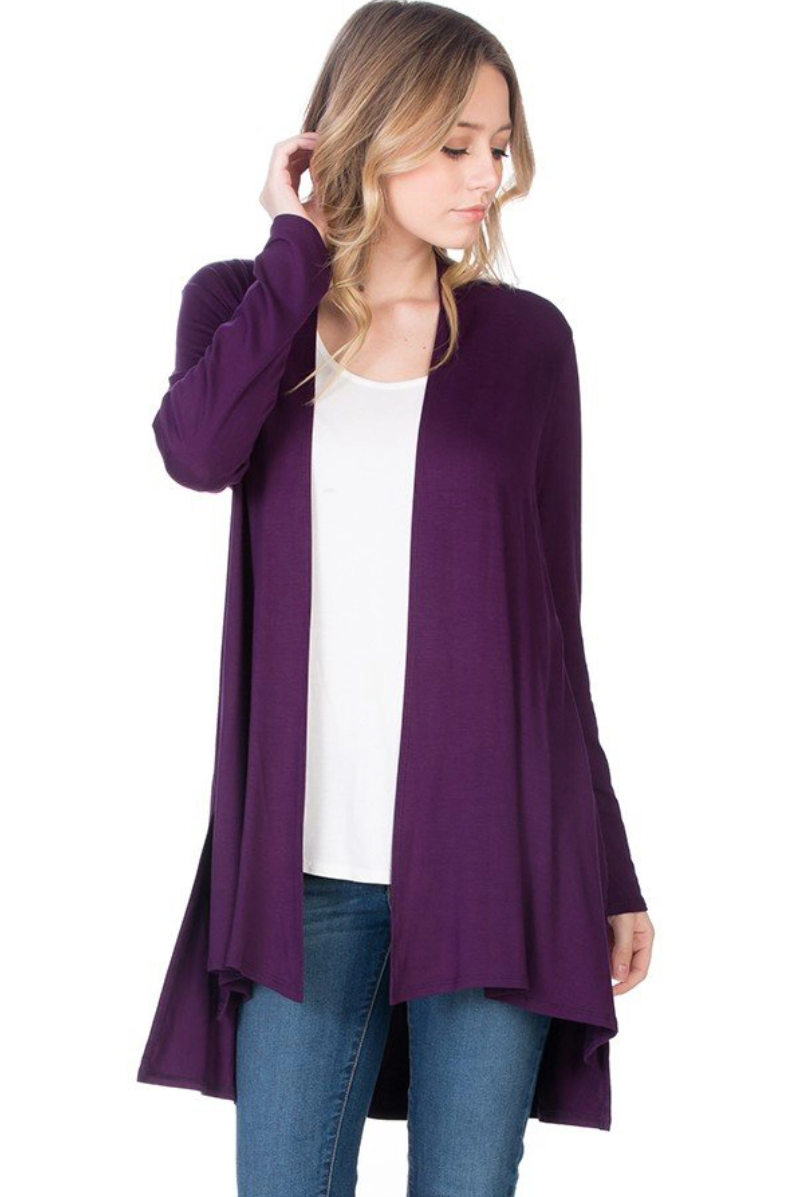 •CELINE• long sleeve high-low cardigan (USA)
