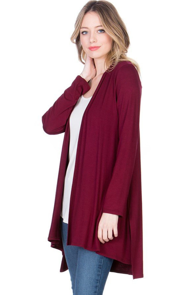 •CELINE• long sleeve high-low cardigan (USA)