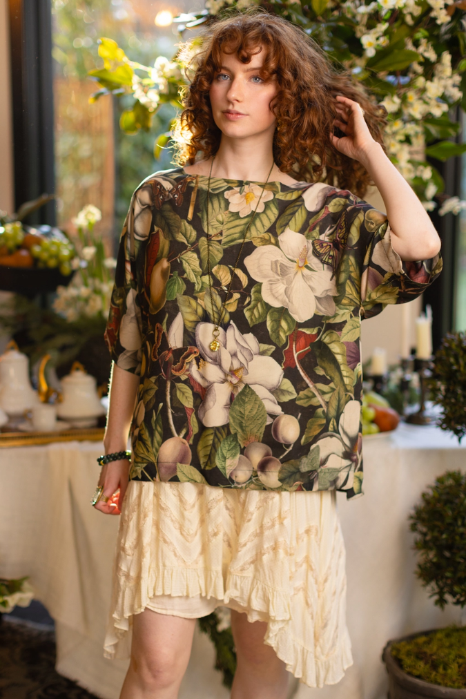 •FLEUR DE LUNE• bamboo tunic tee