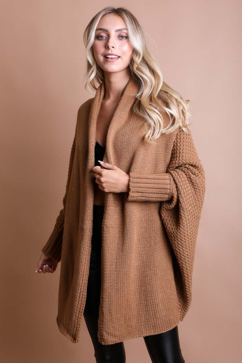 •TERAN• sweater knit batwing cardigan