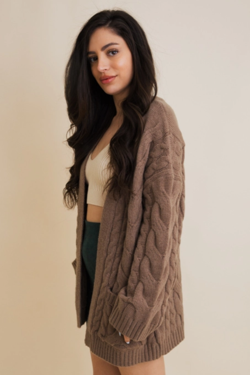 •CECILY• cable knit cardigan