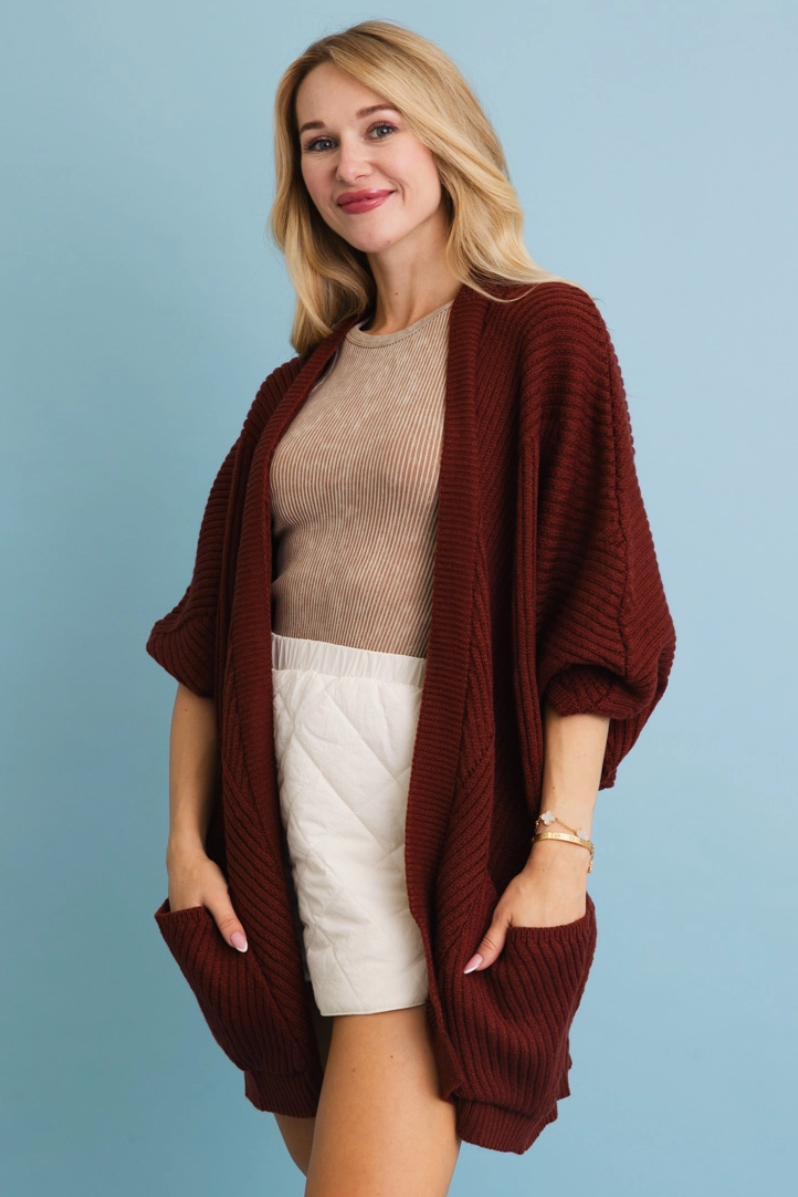 •DAVINA• ribbed knit cardigan