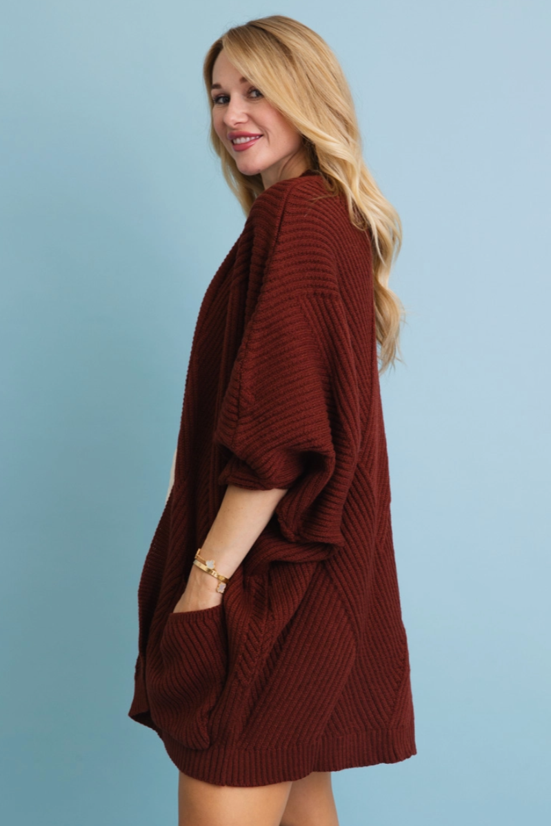 •DAVINA• ribbed knit cardigan