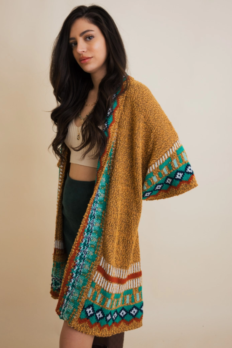 •MIRABEL• southwestern soft knit cardigan
