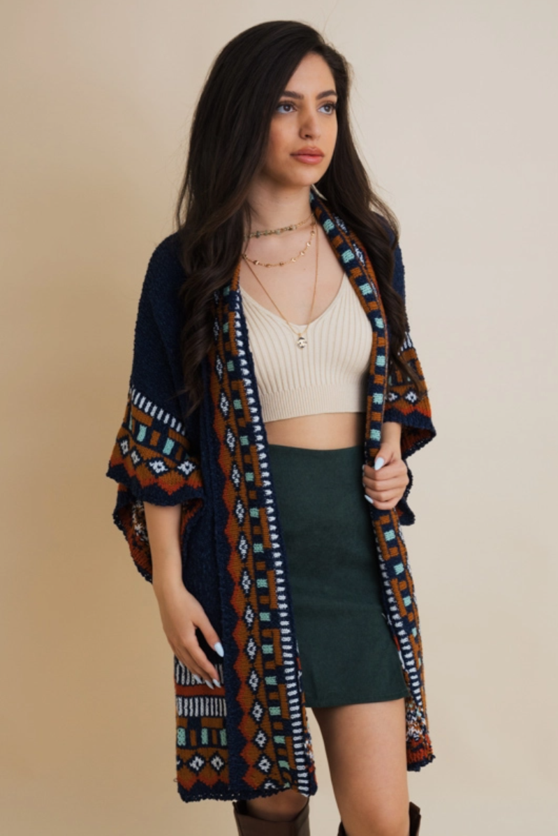 •MIRABEL• southwestern soft knit cardigan