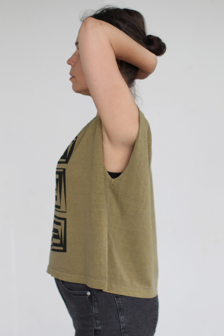 •VERTIGO• heavyweight cotton muscle tee (USA)