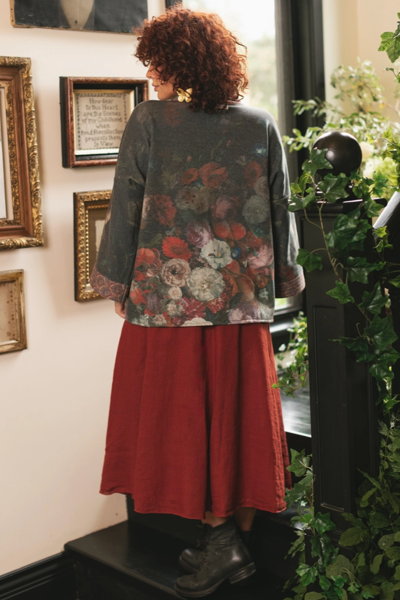 •FLIGHT OF FANCY• fleece lined cottage cardigan
