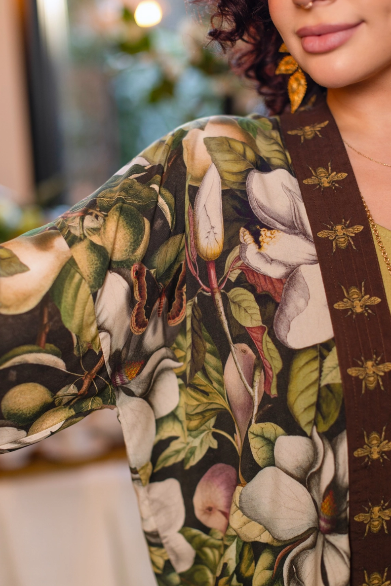 •FLEUR DE LUNE• cropped bamboo cardigan