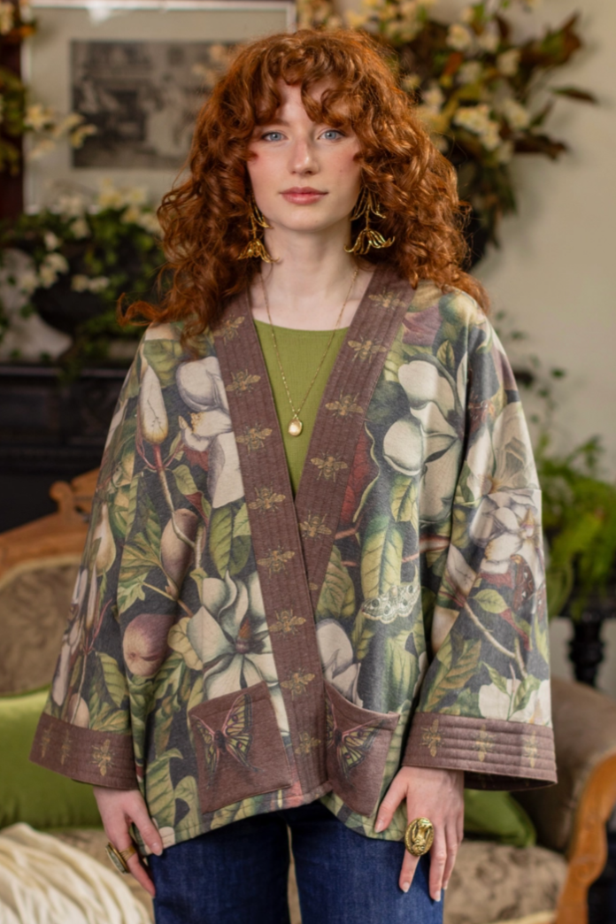 •FLEUR DE LUNE• fleece lined cottage cardigan