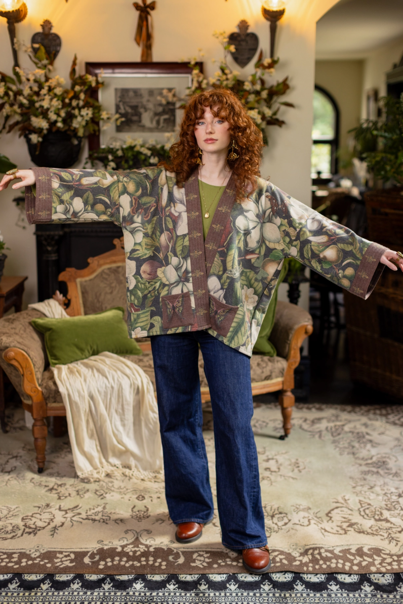 •FLEUR DE LUNE• fleece lined cottage cardigan