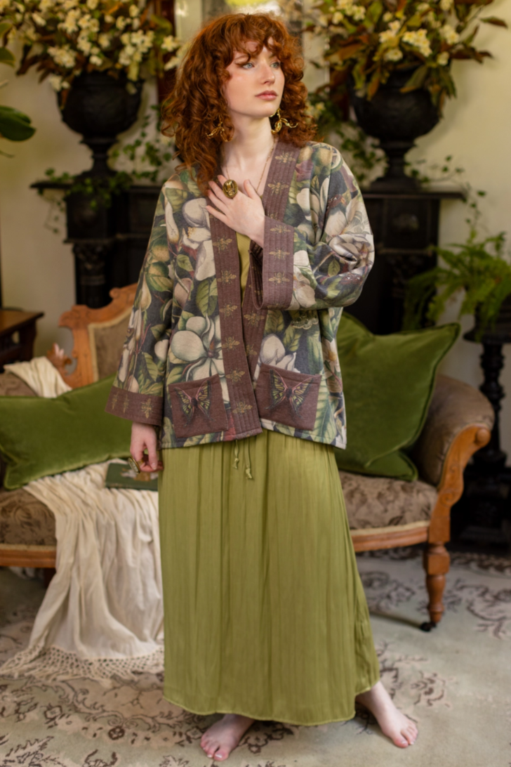 •FLEUR DE LUNE• fleece lined cottage cardigan