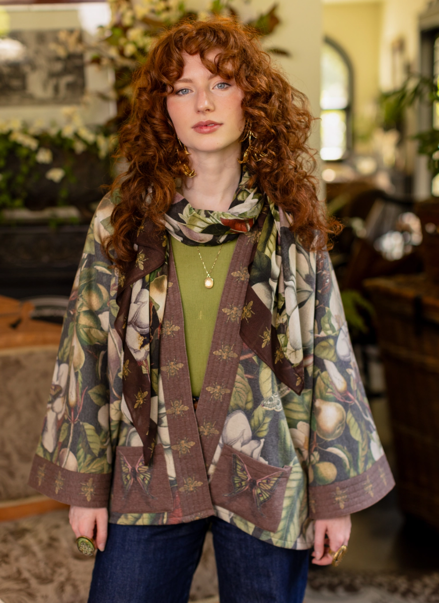 •FLEUR DE LUNE• fleece lined cottage cardigan