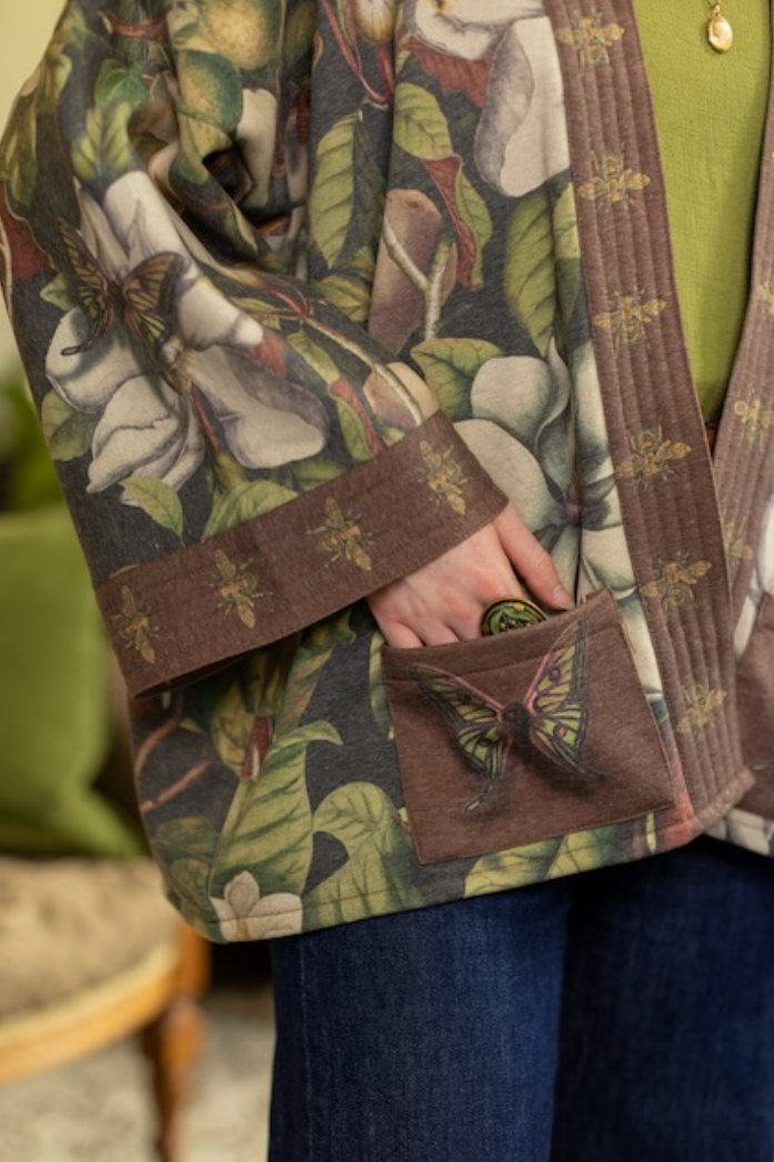 •FLEUR DE LUNE• fleece lined cottage cardigan