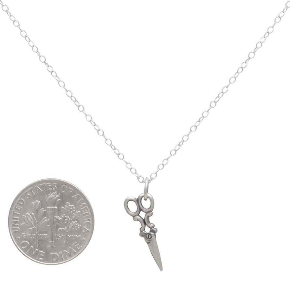 •LIL' SCISSORS• recycled silver necklace