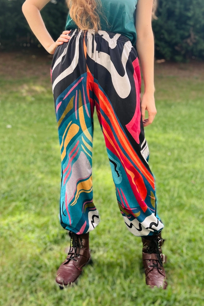 •JOYRIDE• locally designed abstract jogger pants