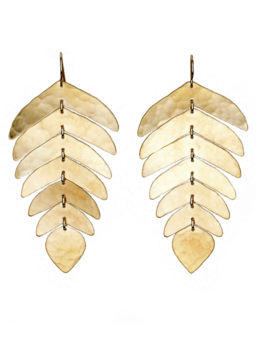 •ANYA• gold dangle earrings