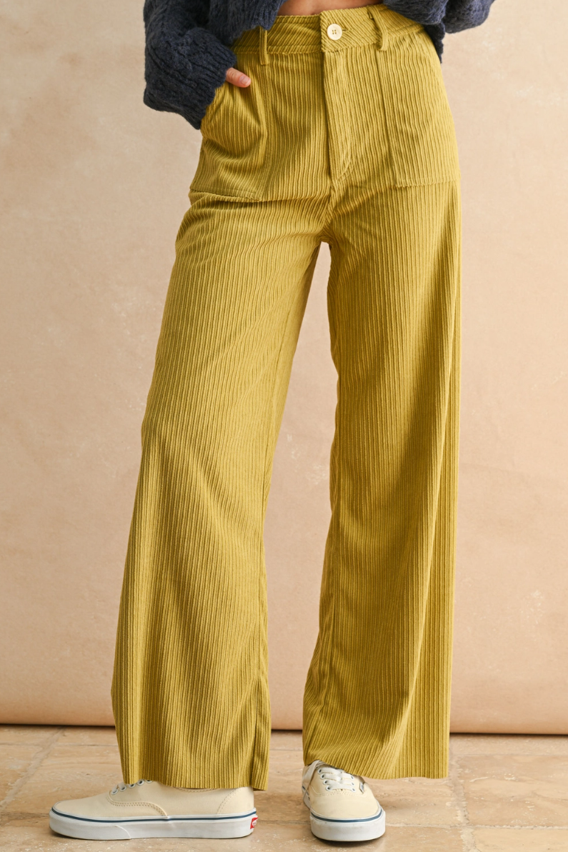 •CARSON• straight leg corduroy pants