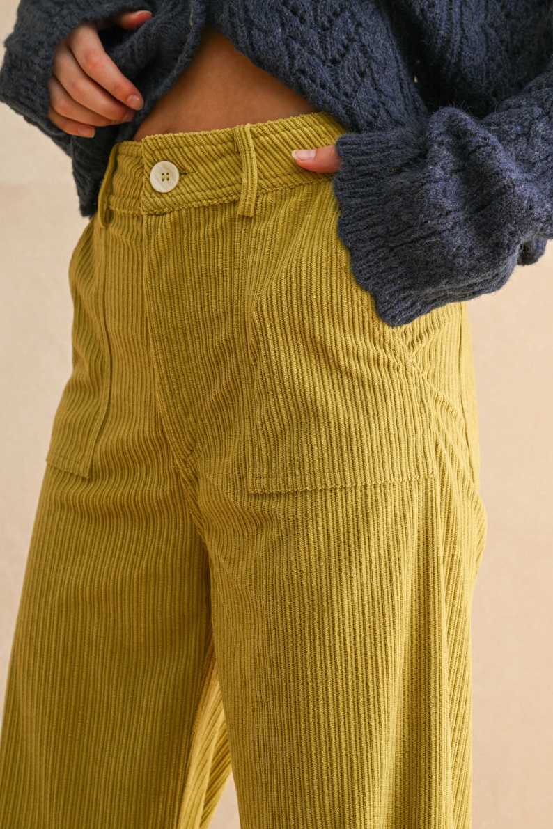 •CARSON• straight leg corduroy pants
