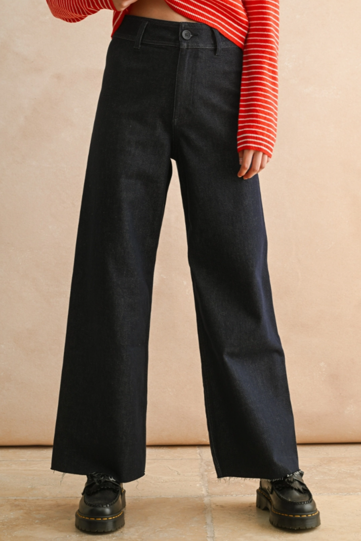 •MASON• straight wide leg denim pants