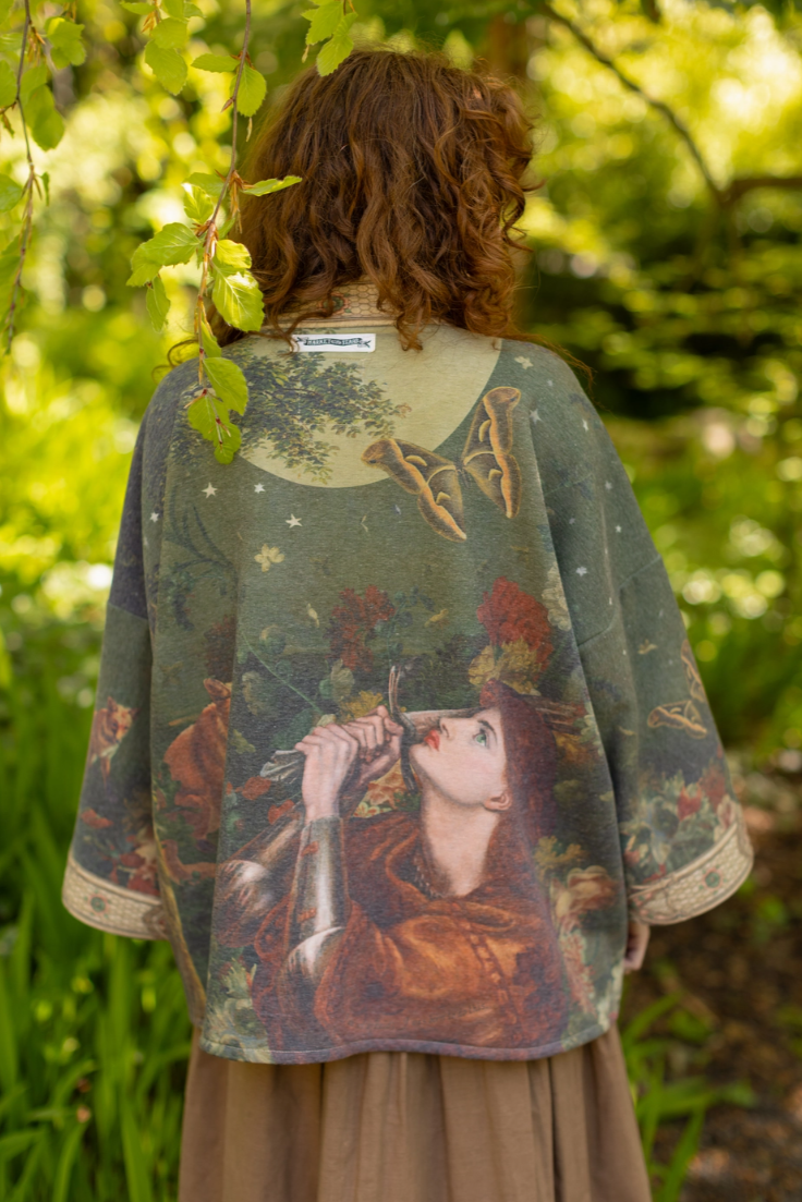 •THE MESSENGER• fleece lined cottage cardigan