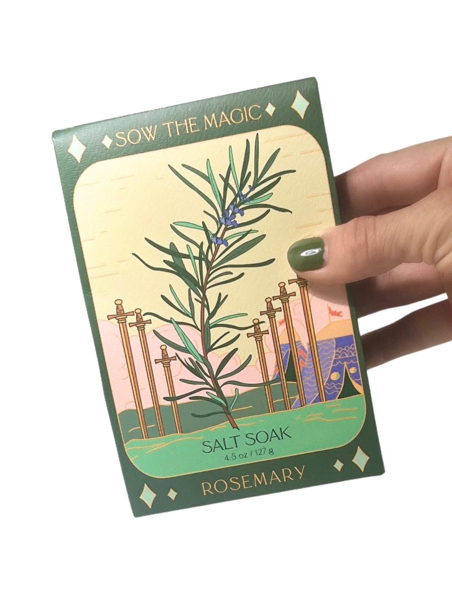 •SEVEN OF SWORDS• rosemary tarot bath salt soak