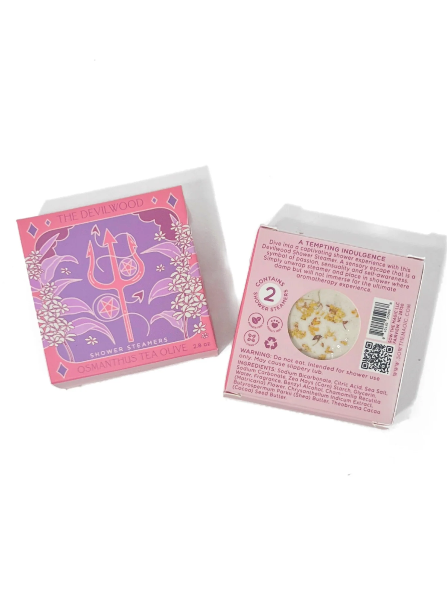 •THE DEVILWOOD• sweet osmanthus tarot shower steamer set