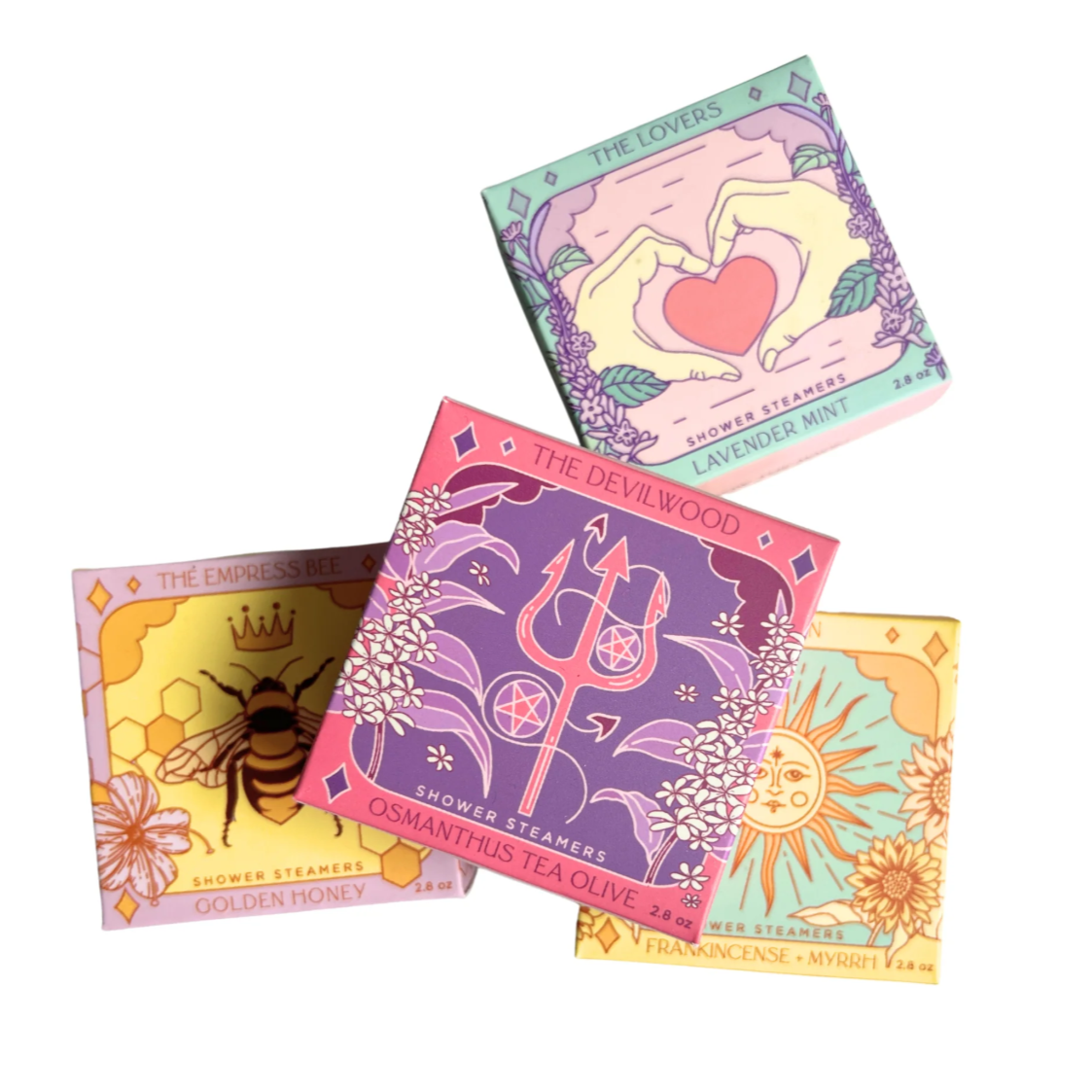 •THE LOVERS• lavender mint tarot shower steamer set