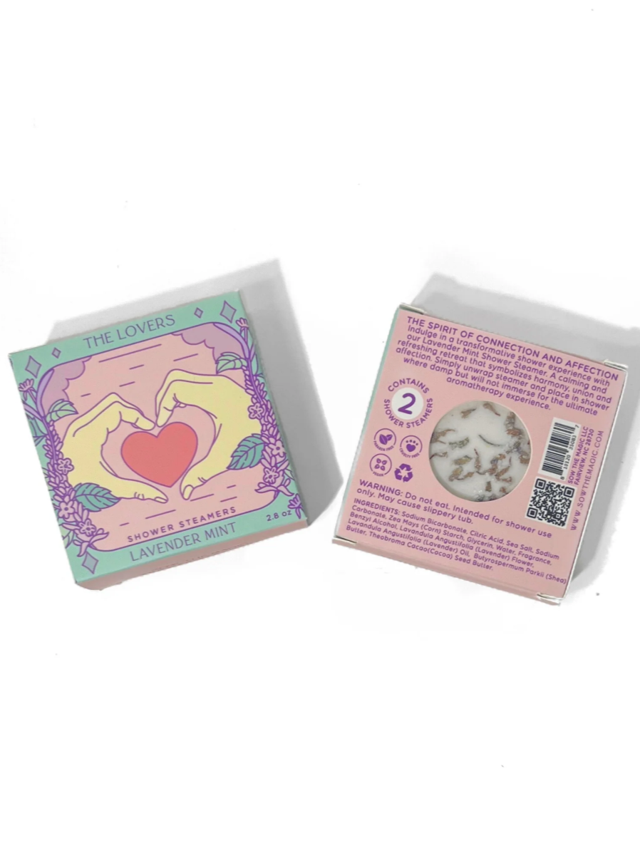 •THE LOVERS• lavender mint tarot shower steamer set