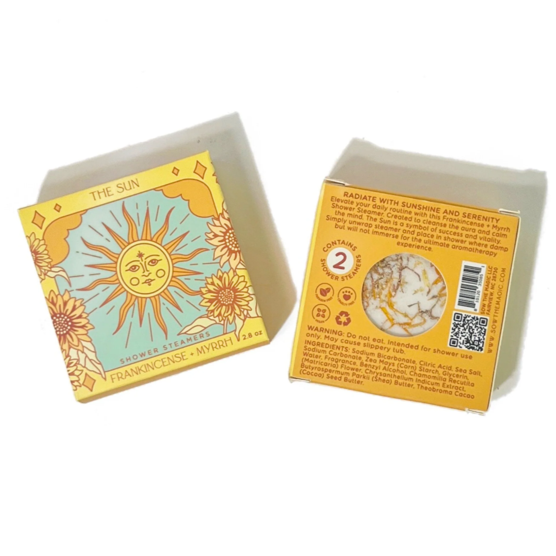 •THE SUN• frankincense tarot shower steamer set
