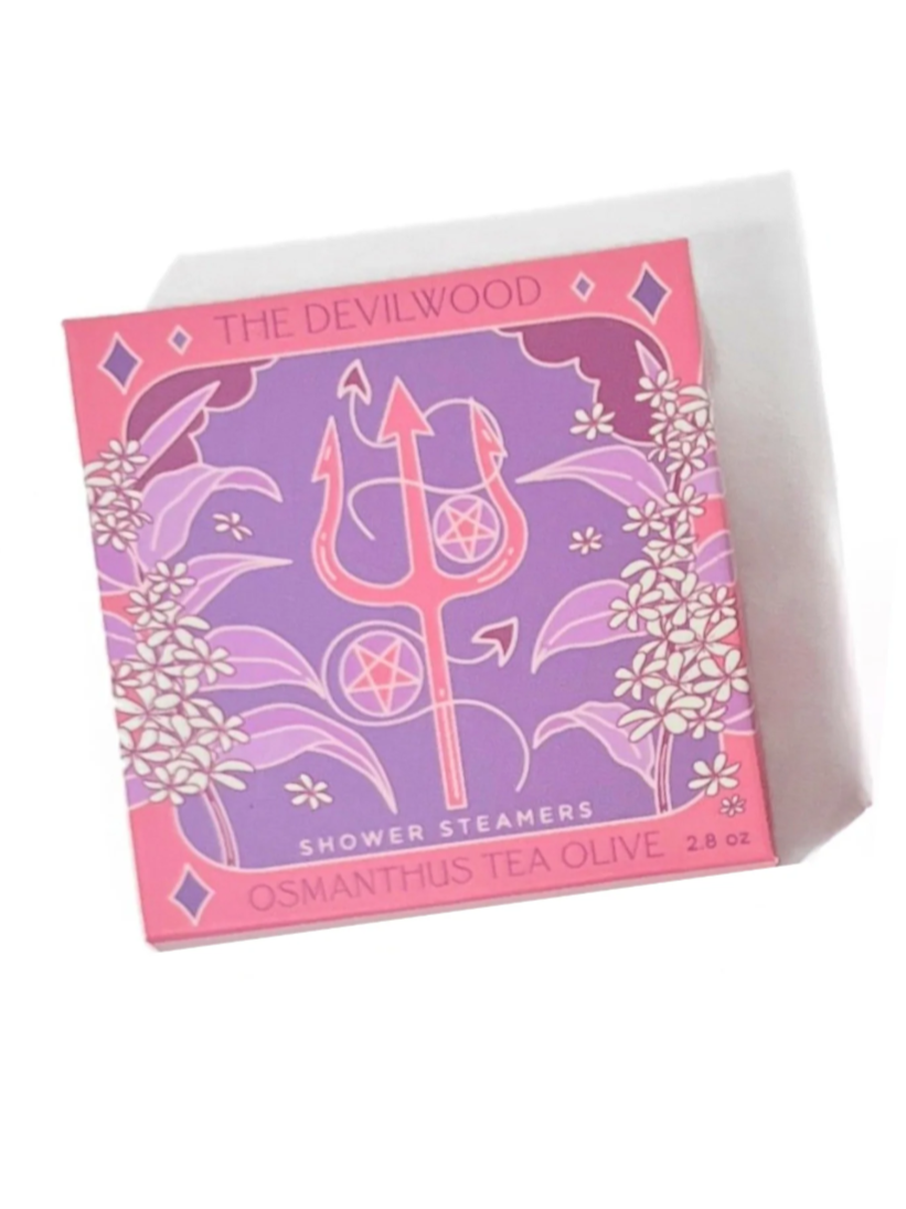 •THE DEVILWOOD• sweet osmanthus tarot shower steamer set