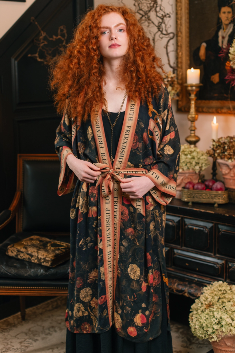 •HEART OF GOLD• duster style bamboo cardigan