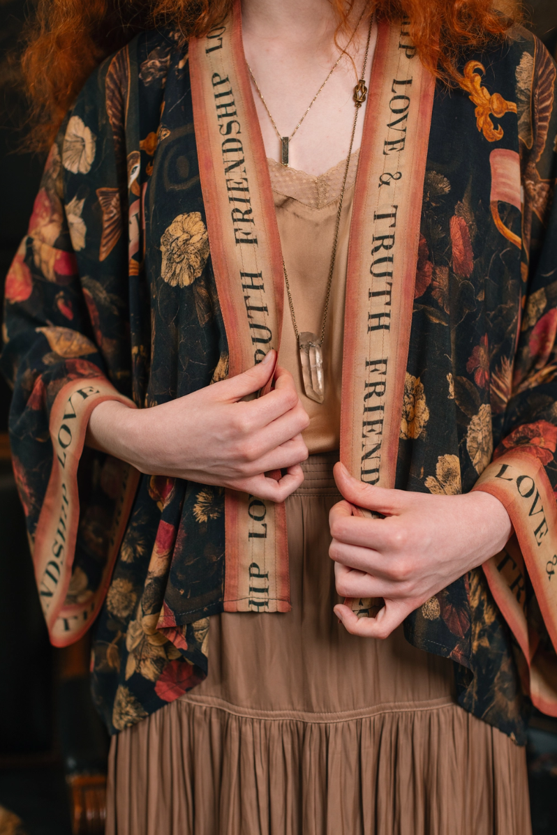 •HEART OF GOLD• cropped bamboo cardigan