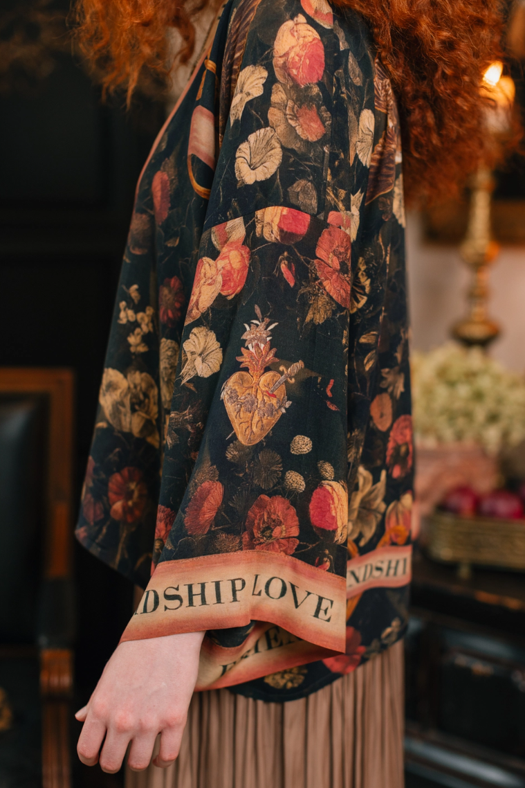 •HEART OF GOLD• cropped bamboo cardigan