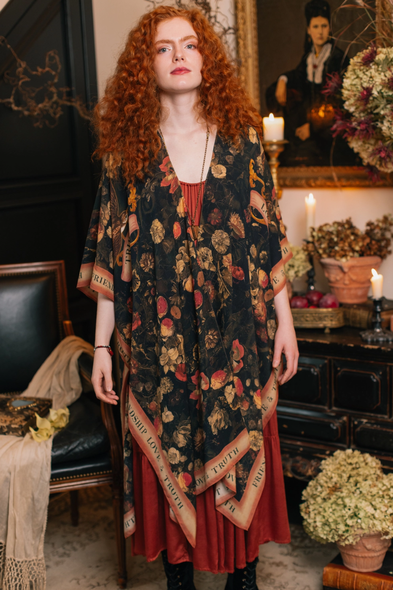 •HEART OF GOLD• ruana style bamboo cardigan