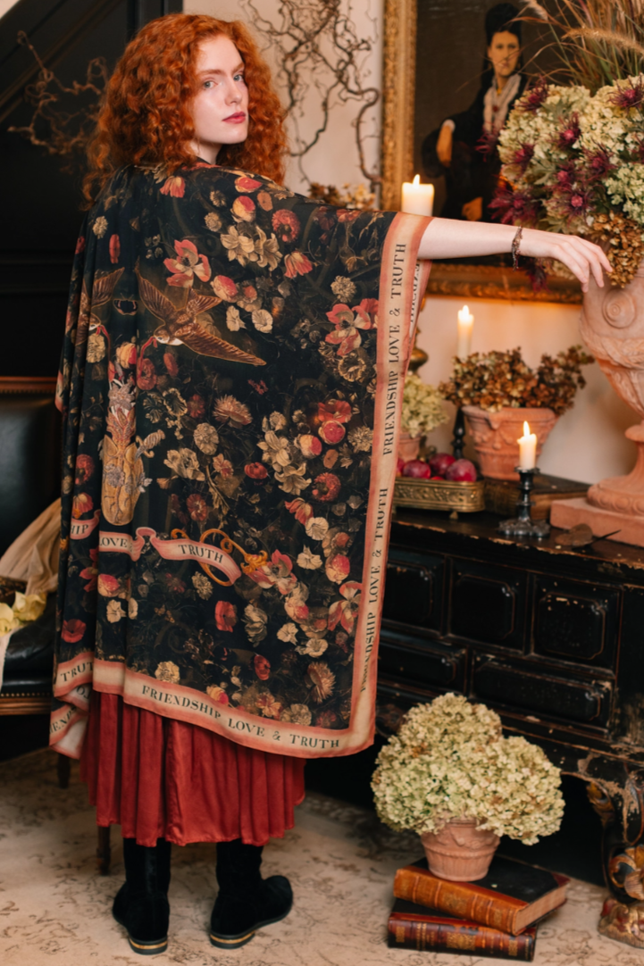 •HEART OF GOLD• ruana style bamboo cardigan