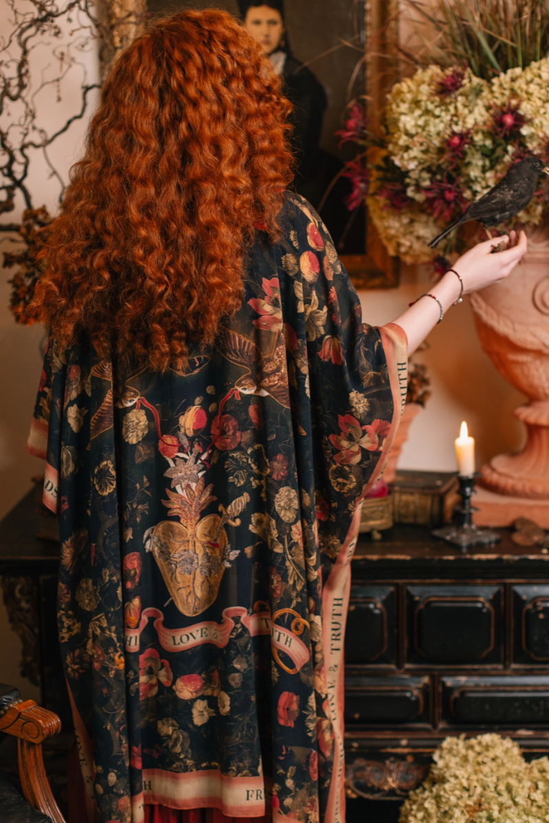 •HEART OF GOLD• ruana style bamboo cardigan