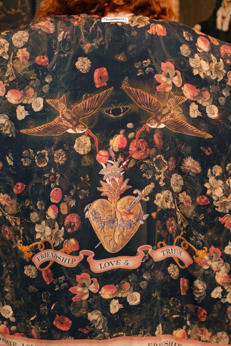 •HEART OF GOLD• ruana style bamboo cardigan