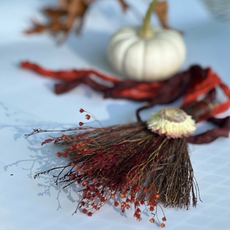 •FALL HARVEST• witchy besom broom