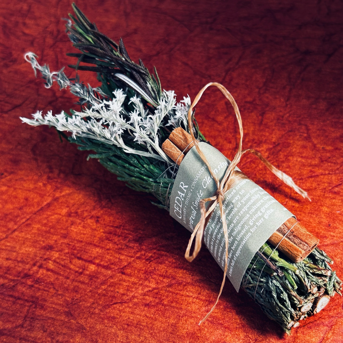 •CEDAR + CINNAMON• smoke cleansing bundle