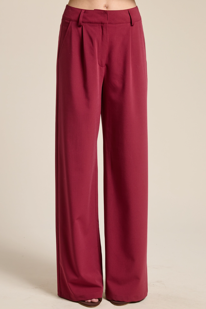 •BERNADETTE• pleated wide leg pants