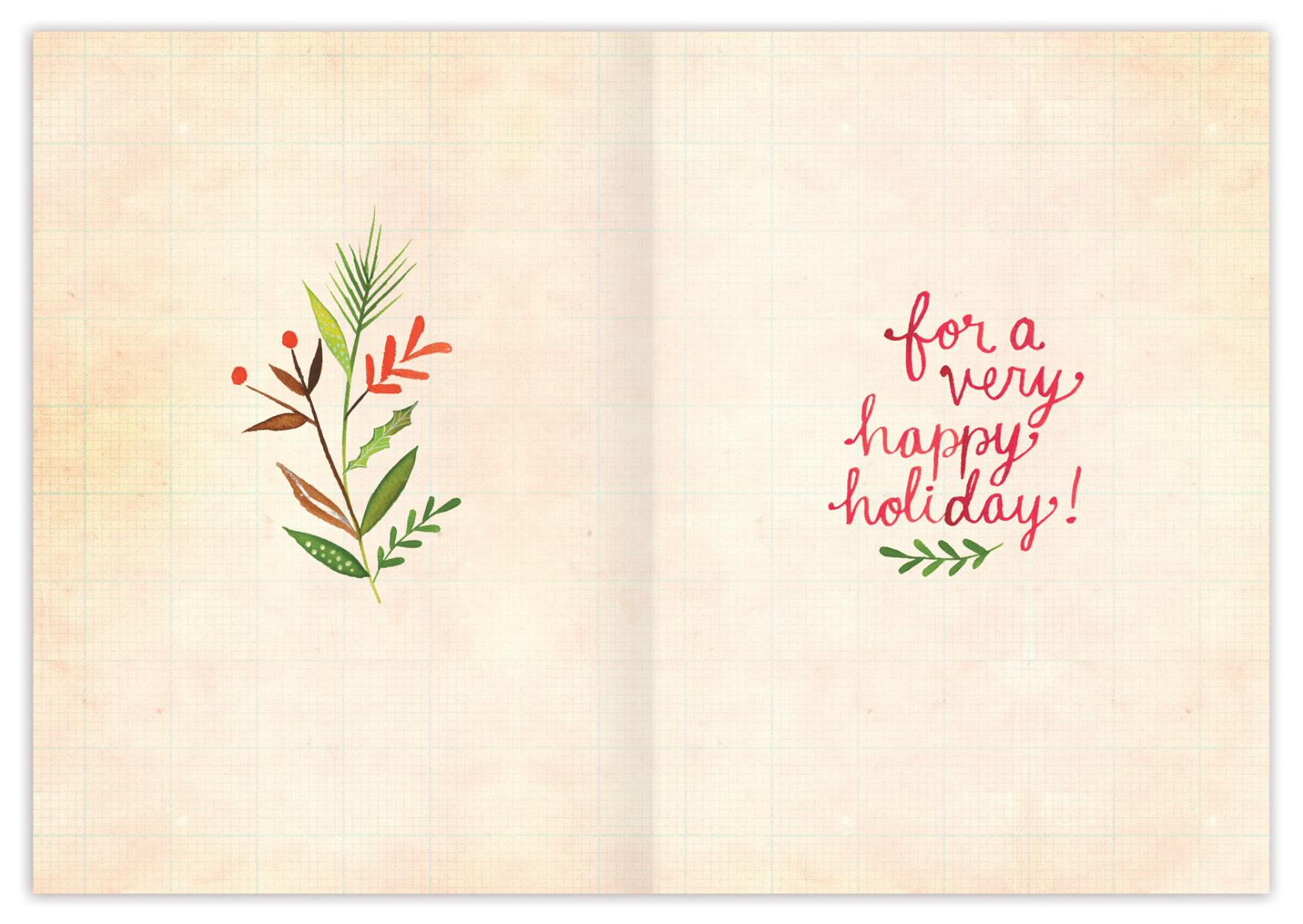 •WINTER CABIN• holiday card