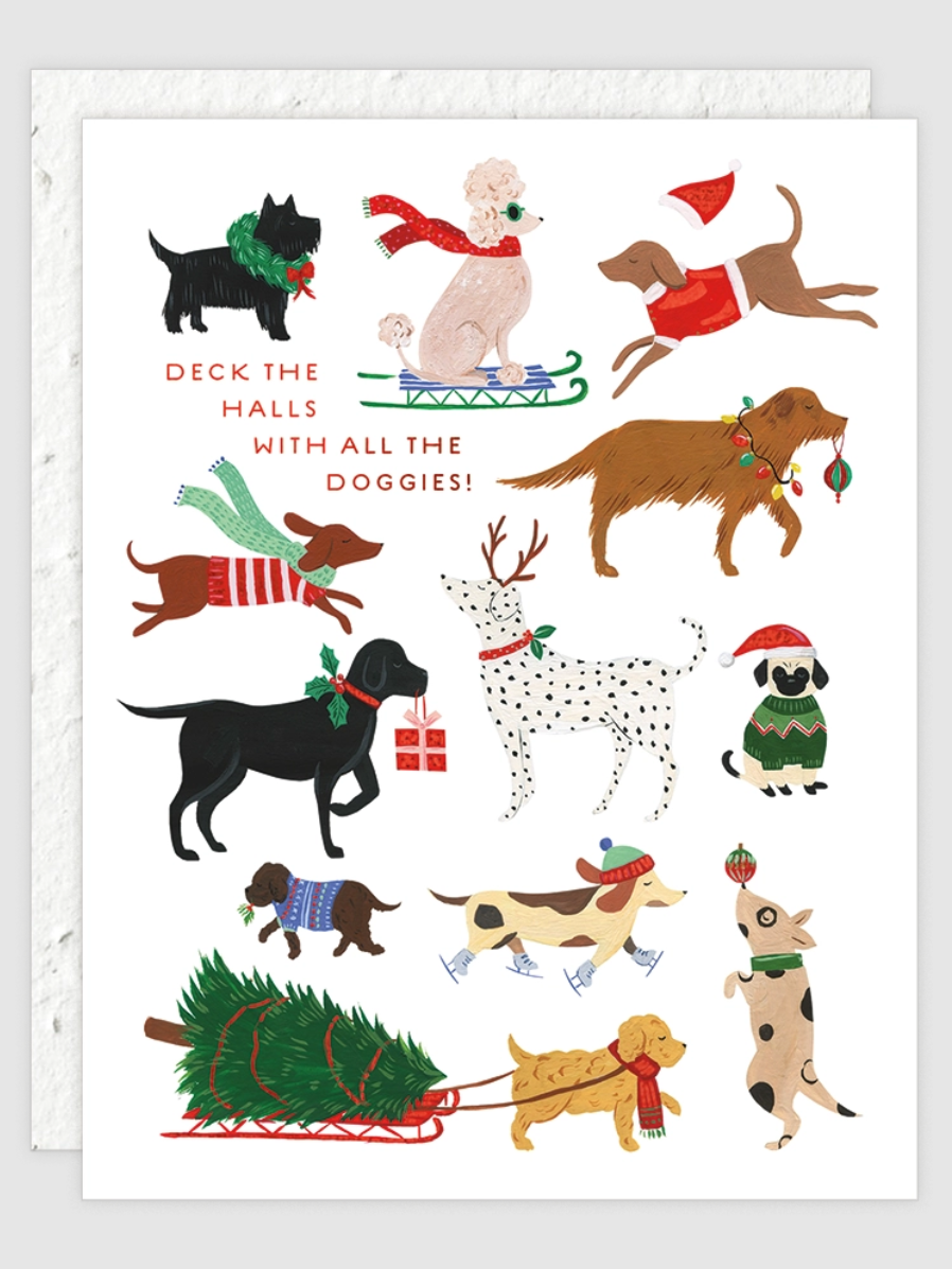 •12 DOGS• holiday card