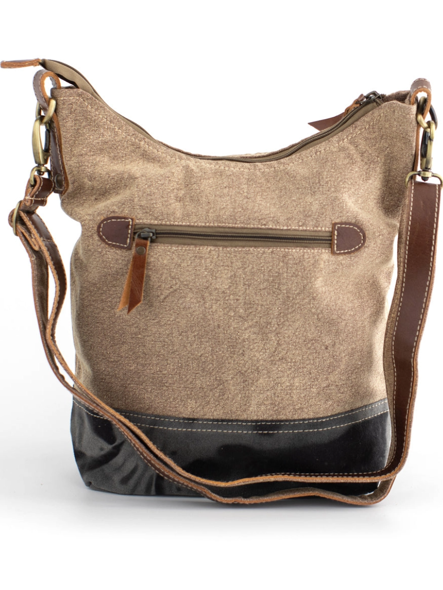 •PEONY BOTANIC• recycled canvas crossbody bag