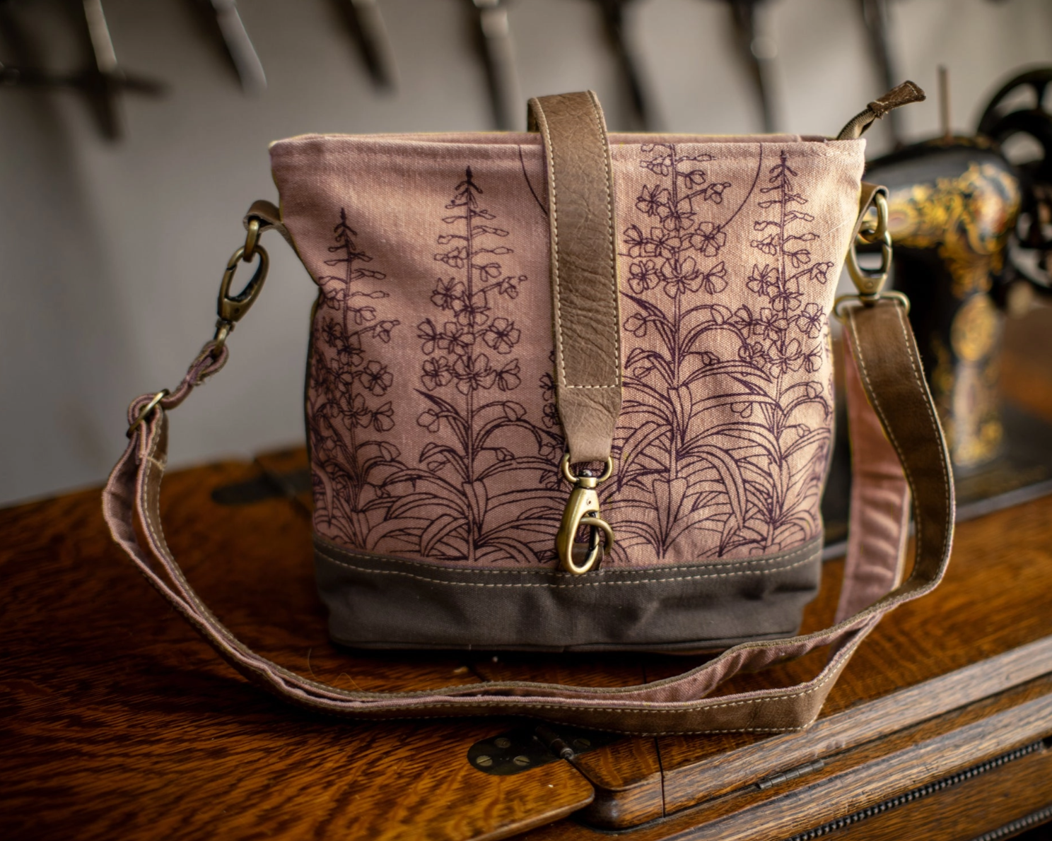 •FIREWEED• recycled canvas medium sling