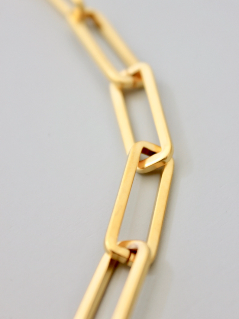 •PAPERCLIP• 18K gold plated bracelet
