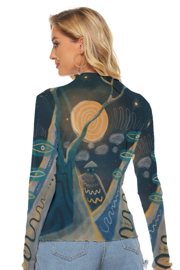 •WINTER NIGHT• locally designed abstract mesh top