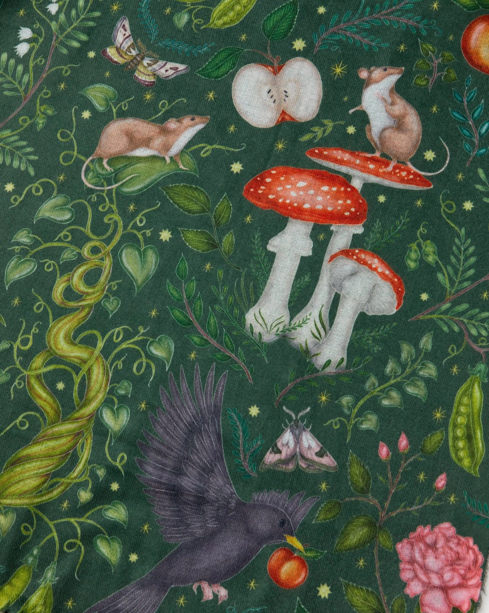 •INTO THE WOODS• fringed scarf