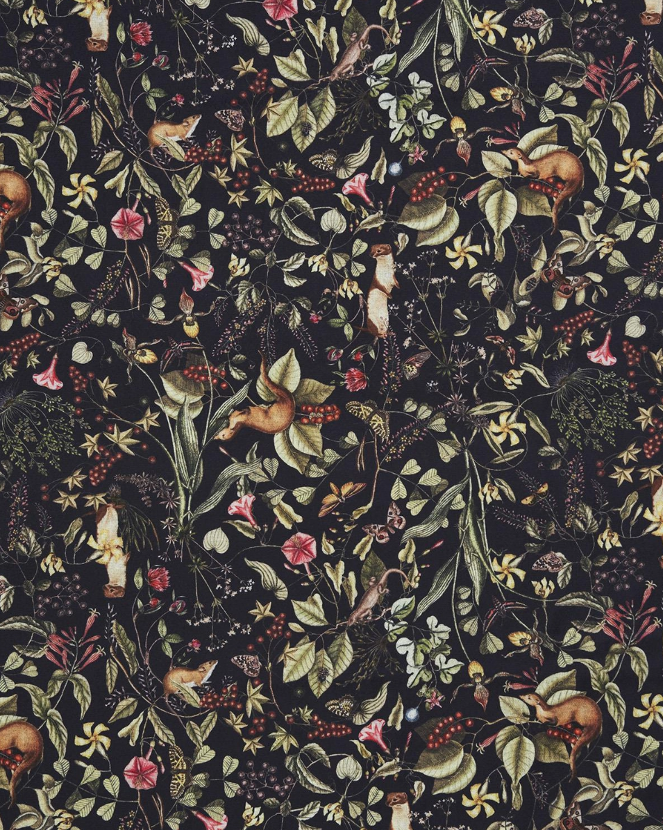 •NIGHT GARDEN• fringed scarf