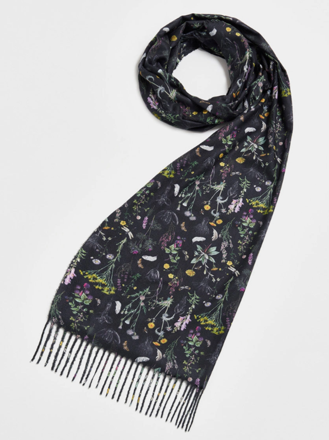 •DARK WILDERNESS• fringed scarf